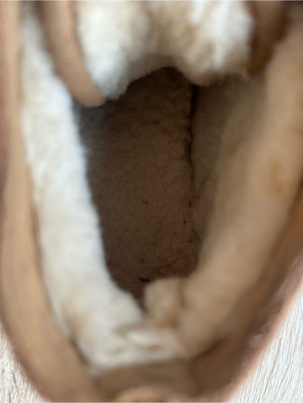 UGG Chestnut Suede Lace-Up Boot with Shearling 6 - Picture 5 of 6